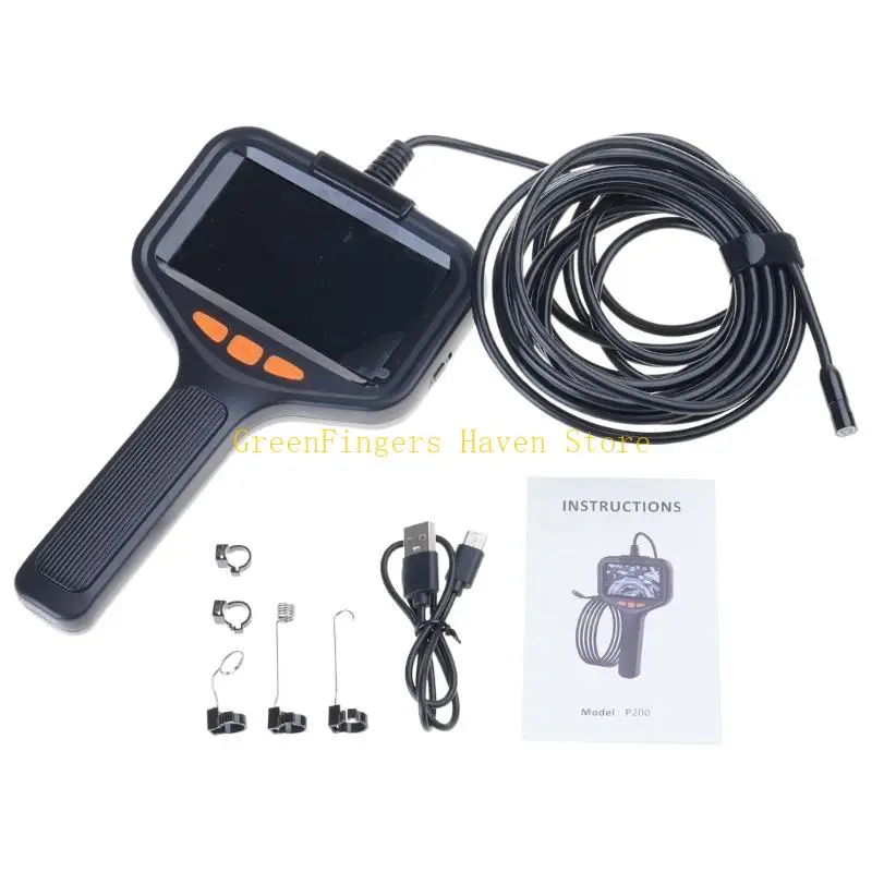 F68D Industrial  Handheld Borescope with Flexible Cable Inspection Camera for Deep Pipe Engine Component Inspection