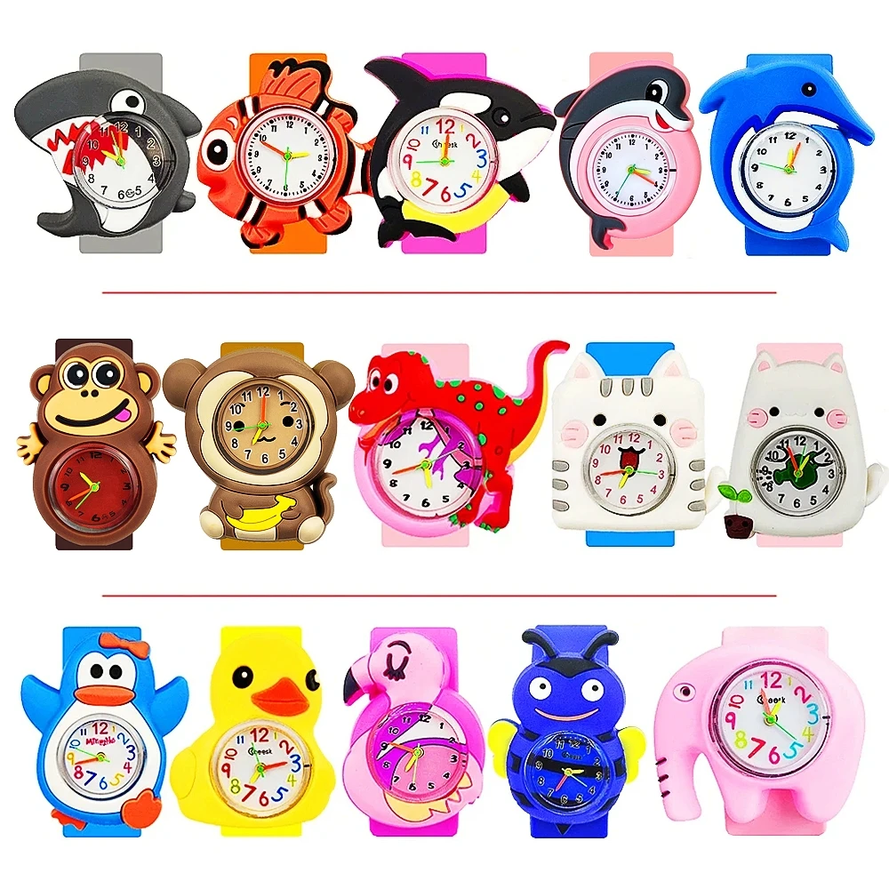 

Factory Cheap Wholesale Children's Watch Baby Favorite Toy Birthday Gift Slap Bracelet Kids Watches for Boys Girls Clock