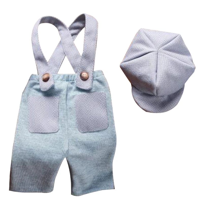 

Newborn Photography Infant Pants & Matching Hat Set Costume Clothes Photo Props