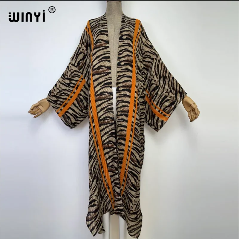 WINYI Pleated cardigan Middle East abaya dubai luxury holiday party dress muslim woman fashion open front Caftan