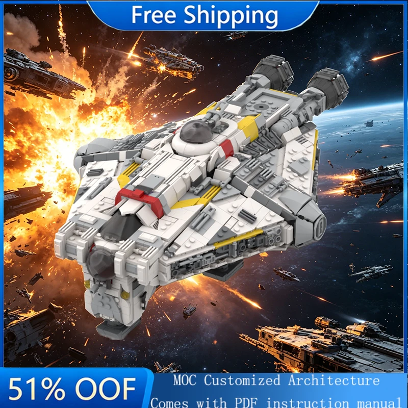 

2826 Parts MOC Star Battle Large Modified Cargo Ship Model Building Block Brick Creative Assembly Educational Toy Birthday Gift