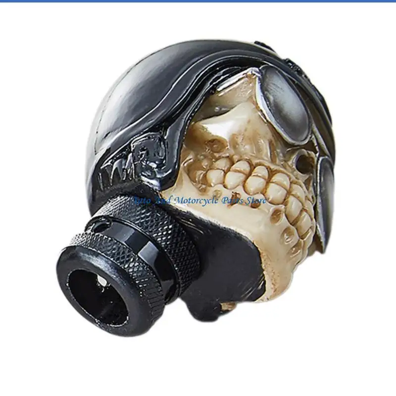 

P9FD Skull Head Manual Gear Shifts Knob Lever Decoration for Car Interior Enhancement
