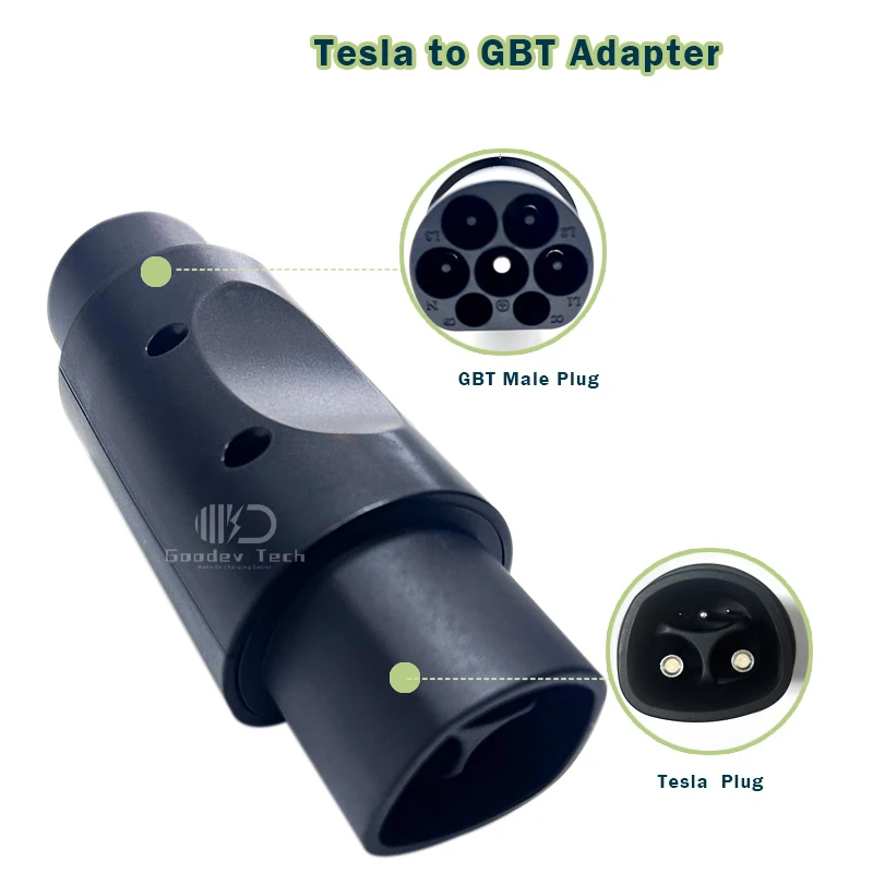 Hot Sale 32A 7KW NACS Tesla Super Electric Car Charger Tesla To GB/T EV Adapter GBT EV BYD ID 4 6 Charging