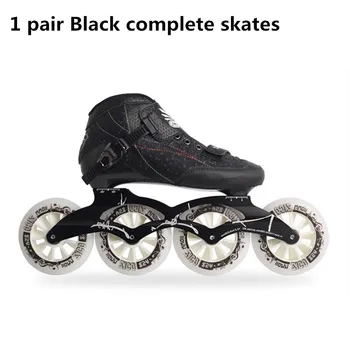 Pattini di velocità in fibra di carbonio Bambini 3*90 3*100 3*110 Adulti 4*90 4*100 4*110 Velocità in linea Strada Strada 90mm 100mm 110mm Scarpe a rotelle