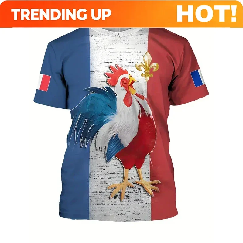 Customization France Football Jersey 2025 Men's T-shirts Soccer Uniform Short Sleeve Tees French Map Flag Graphic Casual Sports