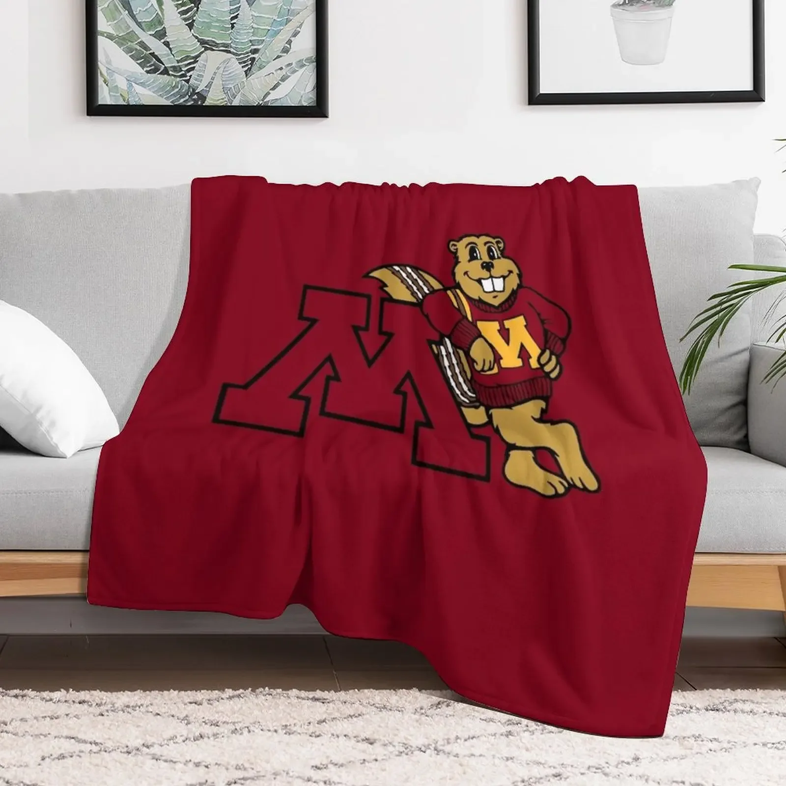 Goldy Gopher Throw Blanket halloween Sofa Throw Designers for babies Blankets