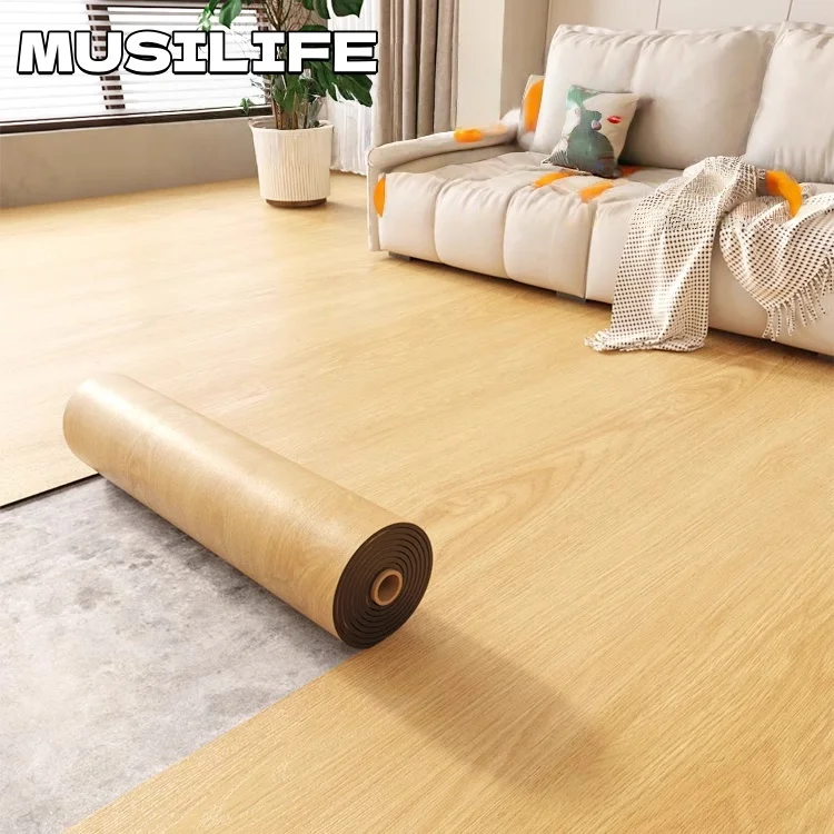 

Imitation Wood Grain Floor Sticker for Living Room Floor Decor Waterproof Wear-resistant Thickened Self-adhesive Floor Tiles