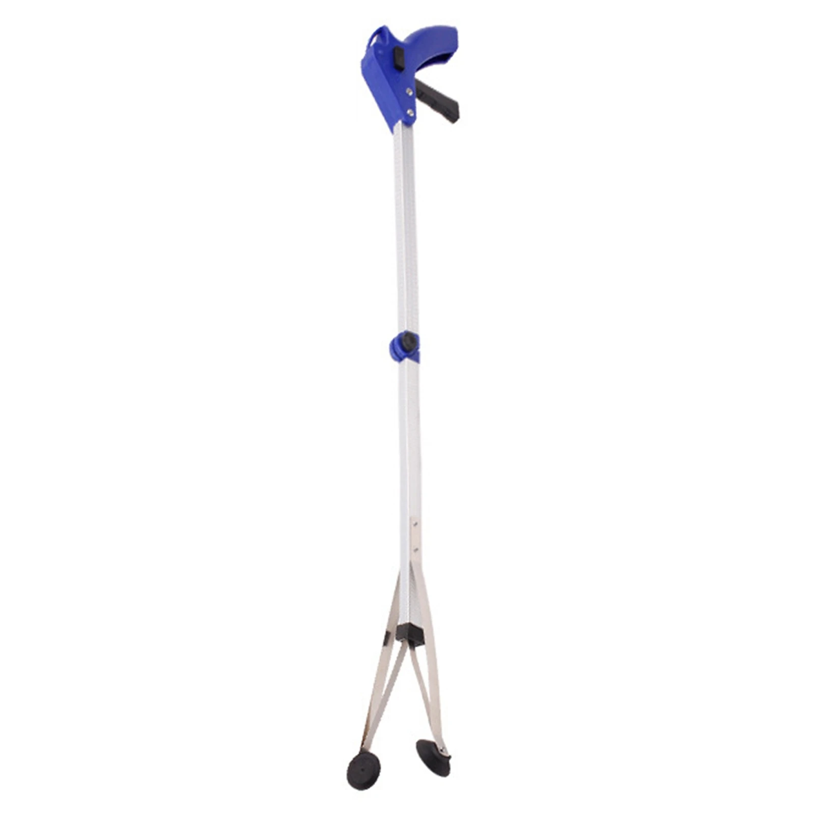 Foldable Garbage Picker Rubber Suction Cup Aluminum Rod Trash Reacher Grabber Litter Picking Tool Aluminum Square Tube