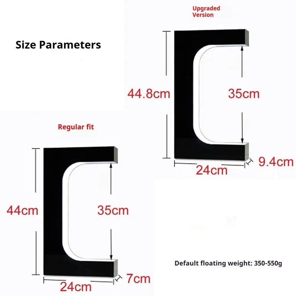 Magnetic Levitation Floating Shoe Display Stand Swivel Sneaker Stand LED Light Rotation Advertising Store Collection Display