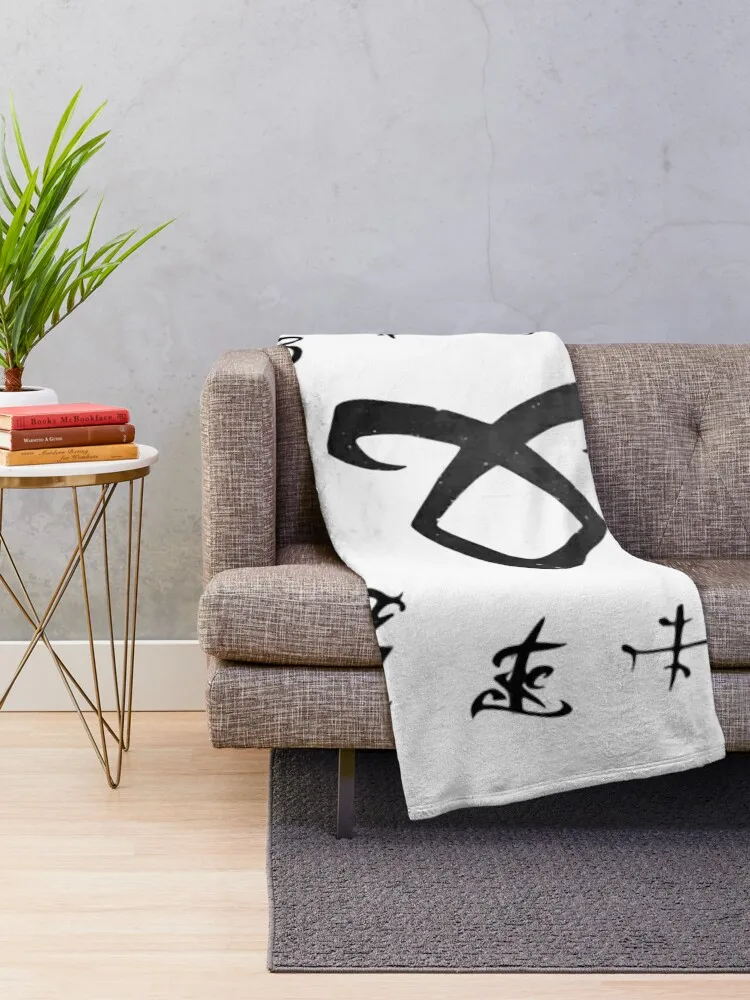 Shadowhunter runes Throw Blanket heavy to sleep Warm Sofa Quilt Furrys Blankets