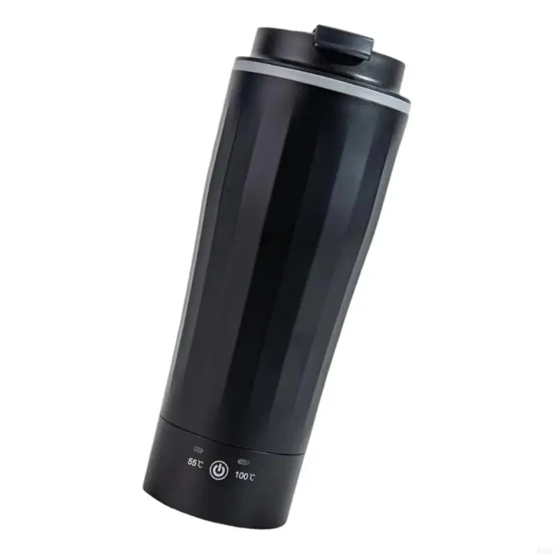 X6HF Double Car Beverage Warmer 304 Stainless Steel Heated Travel Mug Leakproof Design For Coffee Hot Drinks