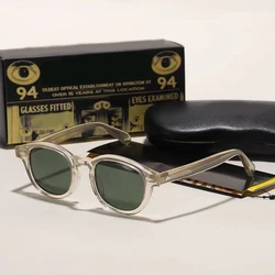 Johnny Depp Polarized Sunglasses Man Round Lemtosh Sun Glasses Woman Luxury Brand Vintage Acetate Frame Night Vision Goggles