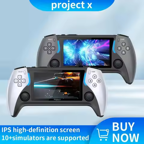 New Project X 4.3 Inch High-Defintion Ips Screenhandheld Game Console Supports Ps1 Arcade Hd Output For Dual Joystick Hot