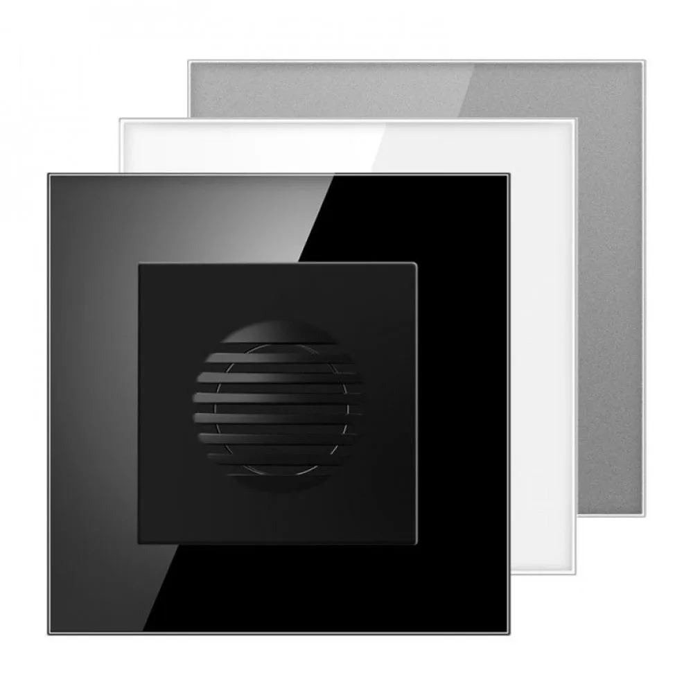 86 Type Embedded AC220V Wired Hotel Doorbell Home Doorbell Switch Wall Button 16A Tempered Crystal Glass Panel Doorbell Switch