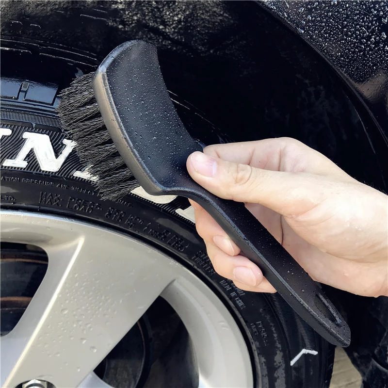 Car Tire Brush Auto Tire Washing Brush Tool Anti-slip Suspended Design Car Wheels Detailing Cleaning，Available In Three Colors