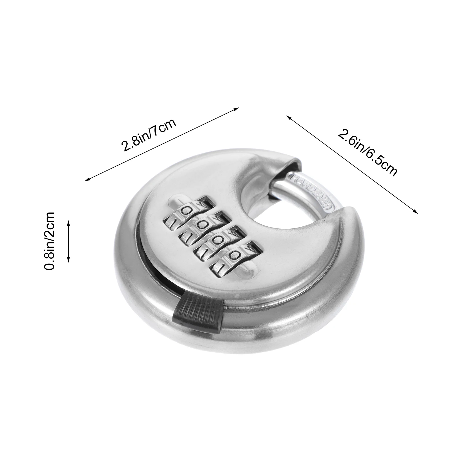

2pcs 4 Dial Combination Password Locks Stainless Steel Secure Anti Theft Padlocks Home Warehouse Safety Hardware