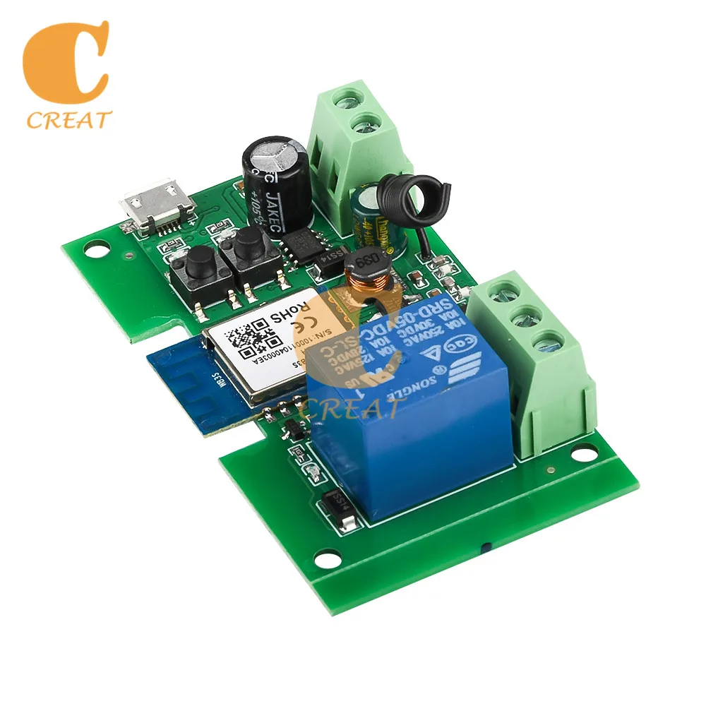 USB 5V DC 5V-12V DC 7-32V WiFi Wireless Remote Control Relay Switch 1 2 4 Channel 433MHZ Radio Frequency Smart Switch Module