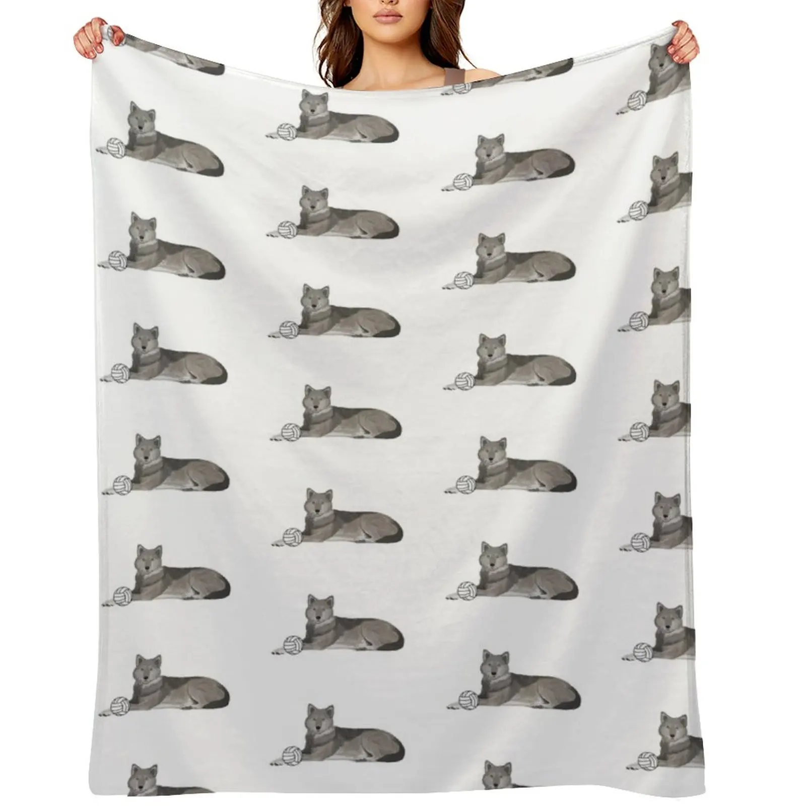 

Volleyball Wolf Throw Blanket Large Luxury St Luxury Thicken Picnic Blankets