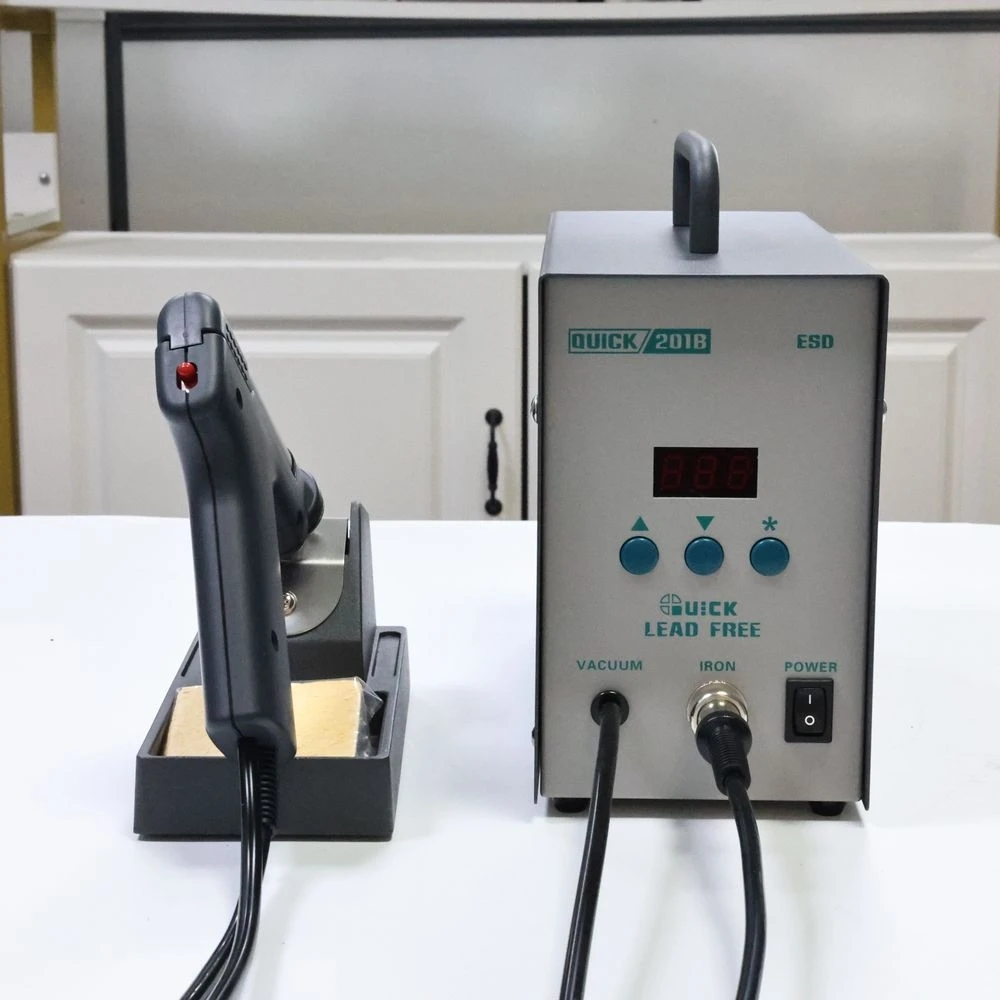 

Soldering Stations QUICK 201B high frequency Tin suction gun Electric Soldering Irons Rework station digital display Lead Free