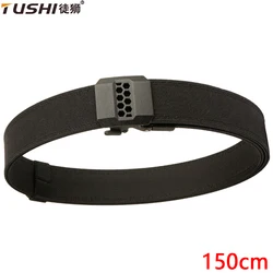 TUSHI New Gun Military Belt 150cm for Men Sturdy Nylon Metal Automatic Buckle Duty Tactical Belt Outdoor Girdle IPSC Accessories