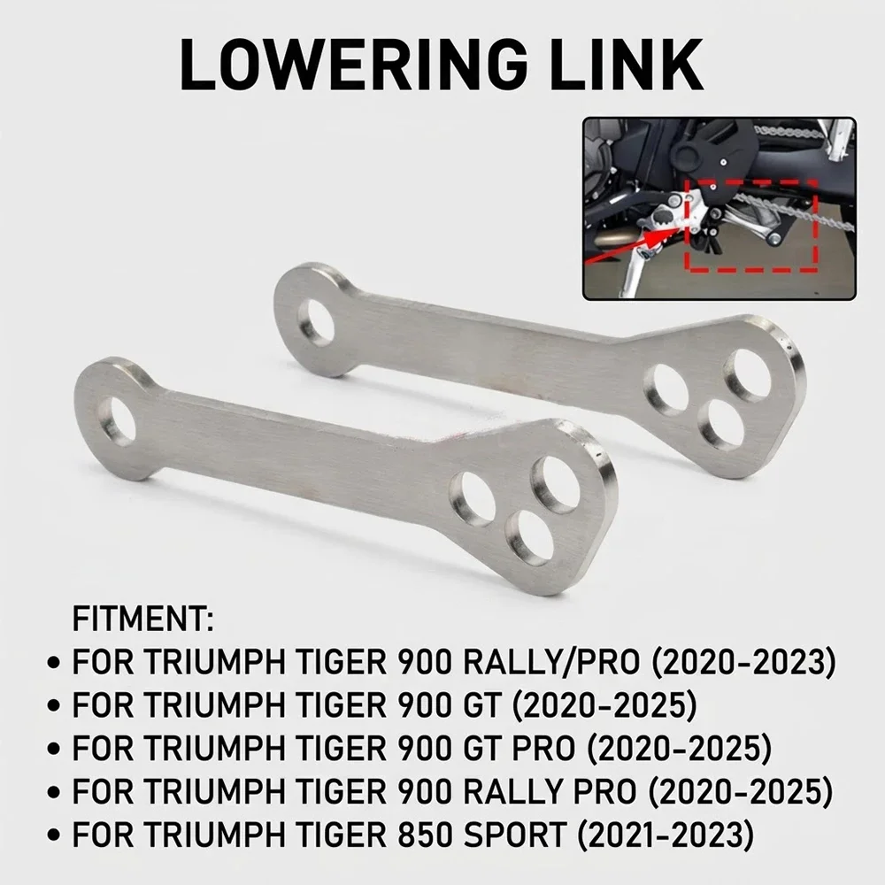 Lowering Links Motorcycle Parts Rear Suspension Cushion Drop Connecting Kit For Triumph Tiger 900 Rally Pro GT Tiger 850 Sport