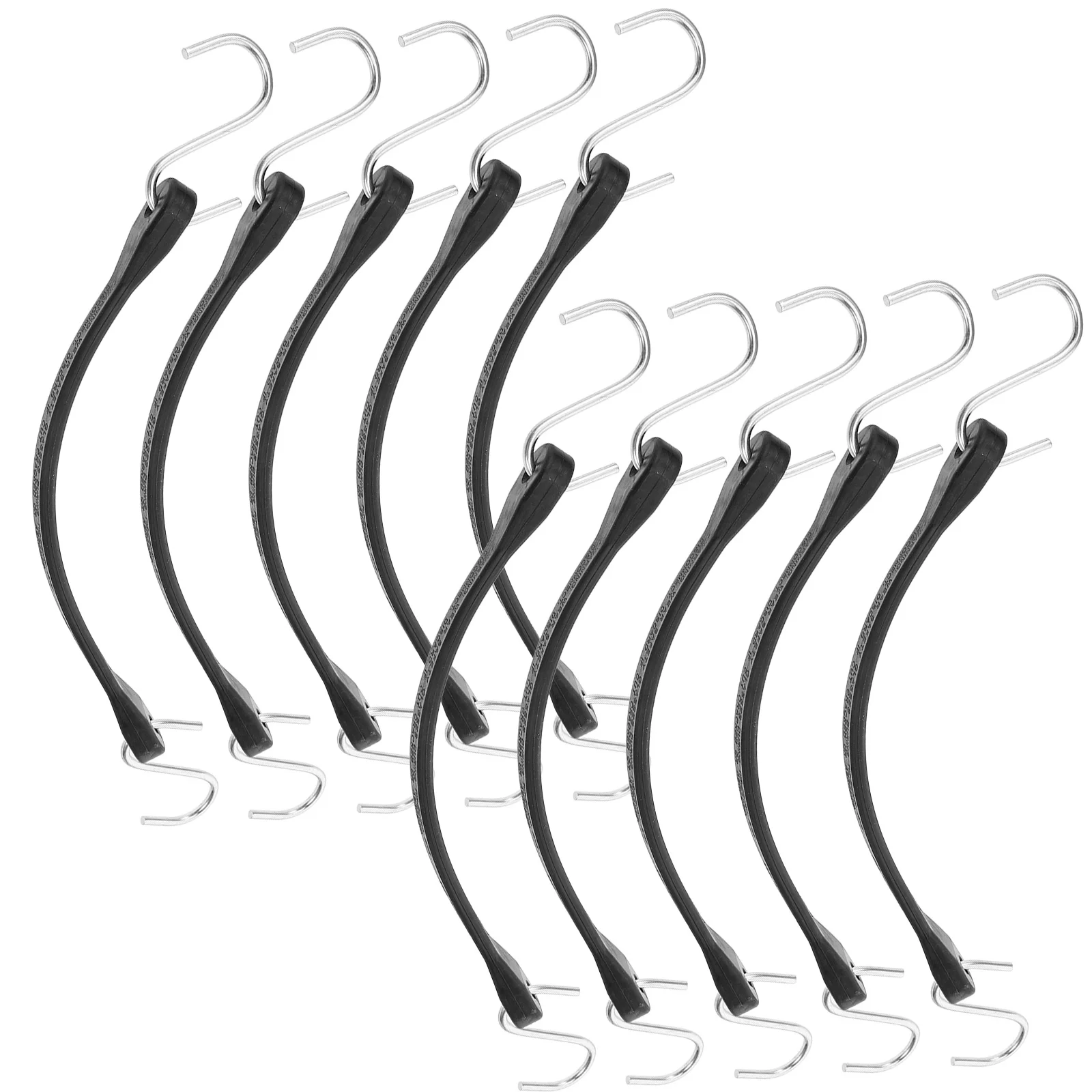 10pcs Rubber Straps Durable Elastic Bands Luggage Connector Suitcase Belts Outdoor Travel Hook Reliable Material Adjustable