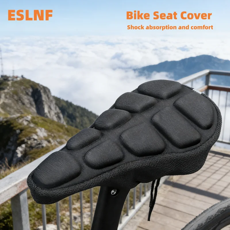 

Bike Seat Cushion Cover Comfortable Bike Seat Cover Blcak Thickene Sponge Pad Bicycles Saddle Covers Bike Accessories