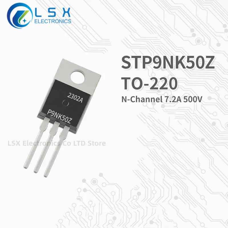 10PCS NEW Original  Factory Direct Sales STP9NK50Z TO-220 N Channel MOS Field effect transistor 7.2A 500V