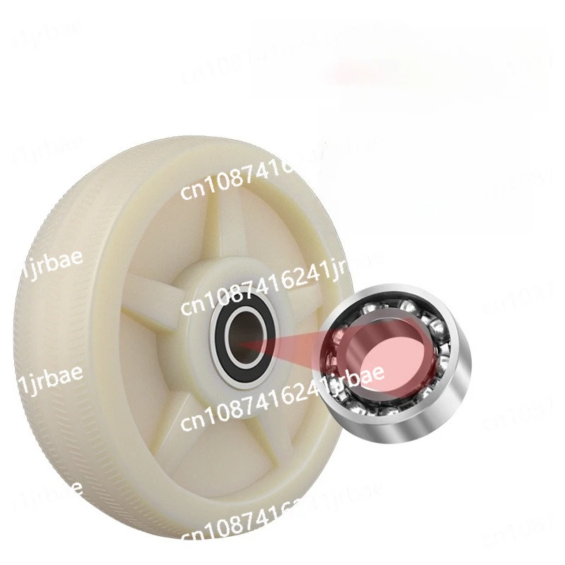 

Heavy-duty industrial wear-resistant nylon casters directional universal brake wheels flatbed cart trailer wheels