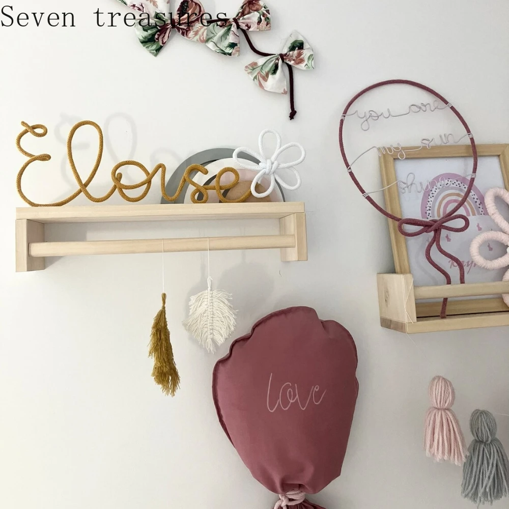 

Personalized Name Gifts Handcrafted Children's Gifts Couple Gifts for Girls Children's Room Wall Decor Heart-Shaped Ornaments