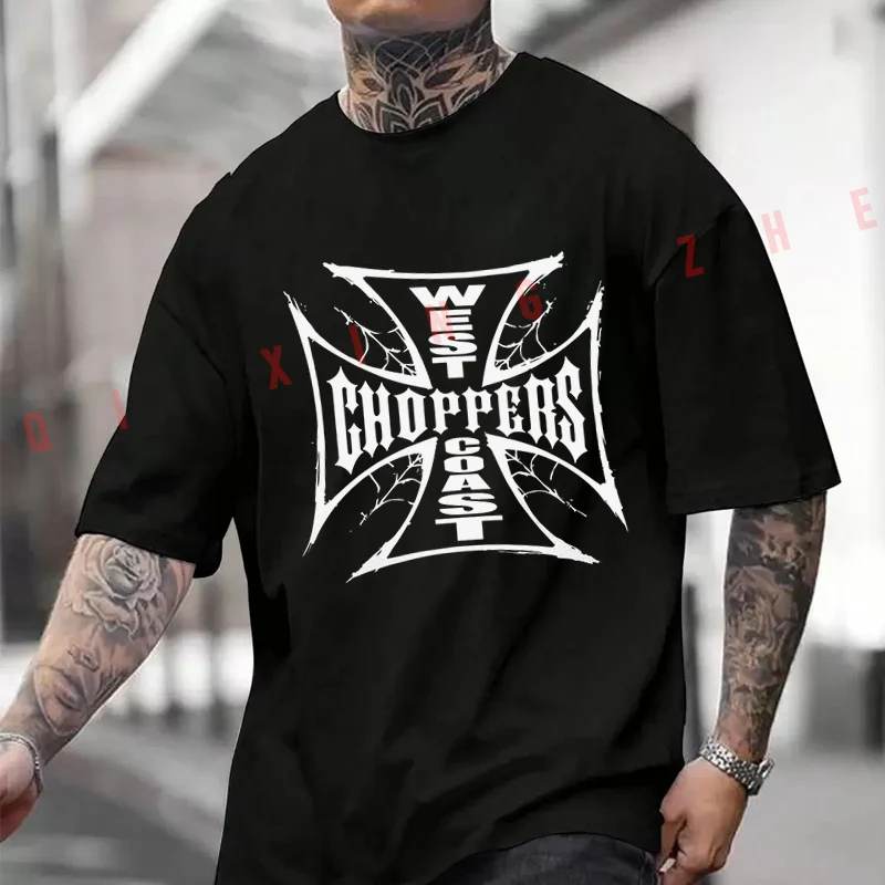 

Men Clothing New Best Of Chopper Motorcycle Pattern Cotton Moto T-Shirt Casual Short Sleeve O-neck Tshirt Summer Top Tees