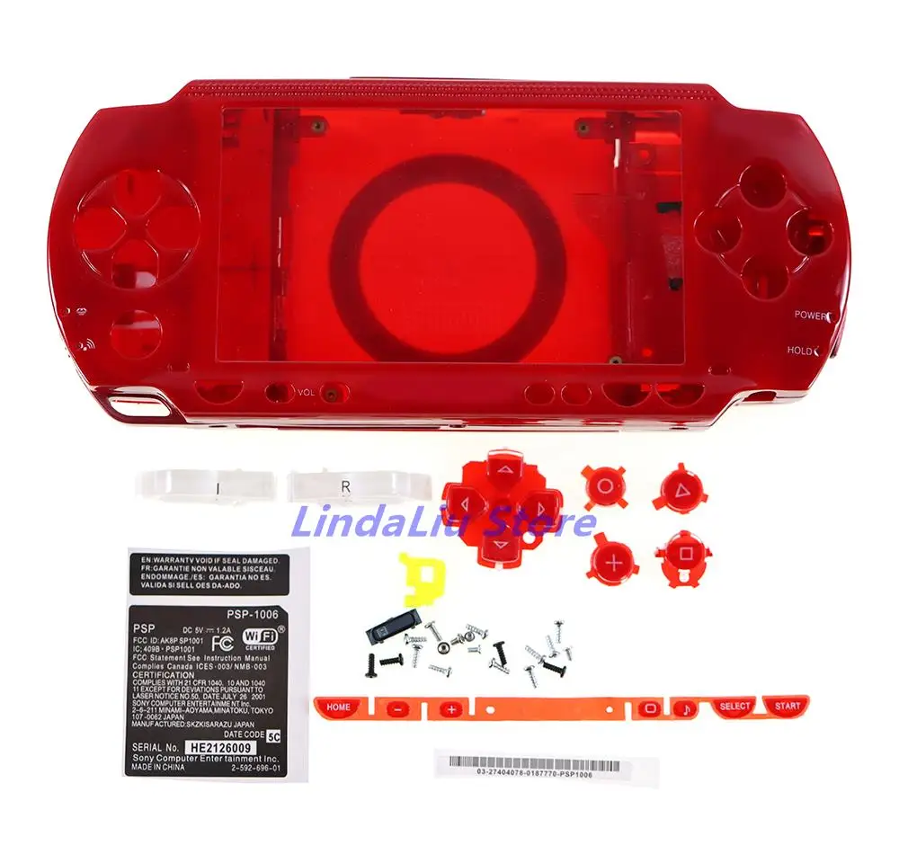 

3sets Full Housing Shell Cover Case with buttons screws For PSP 1000 PSP1000 Replacement Parts