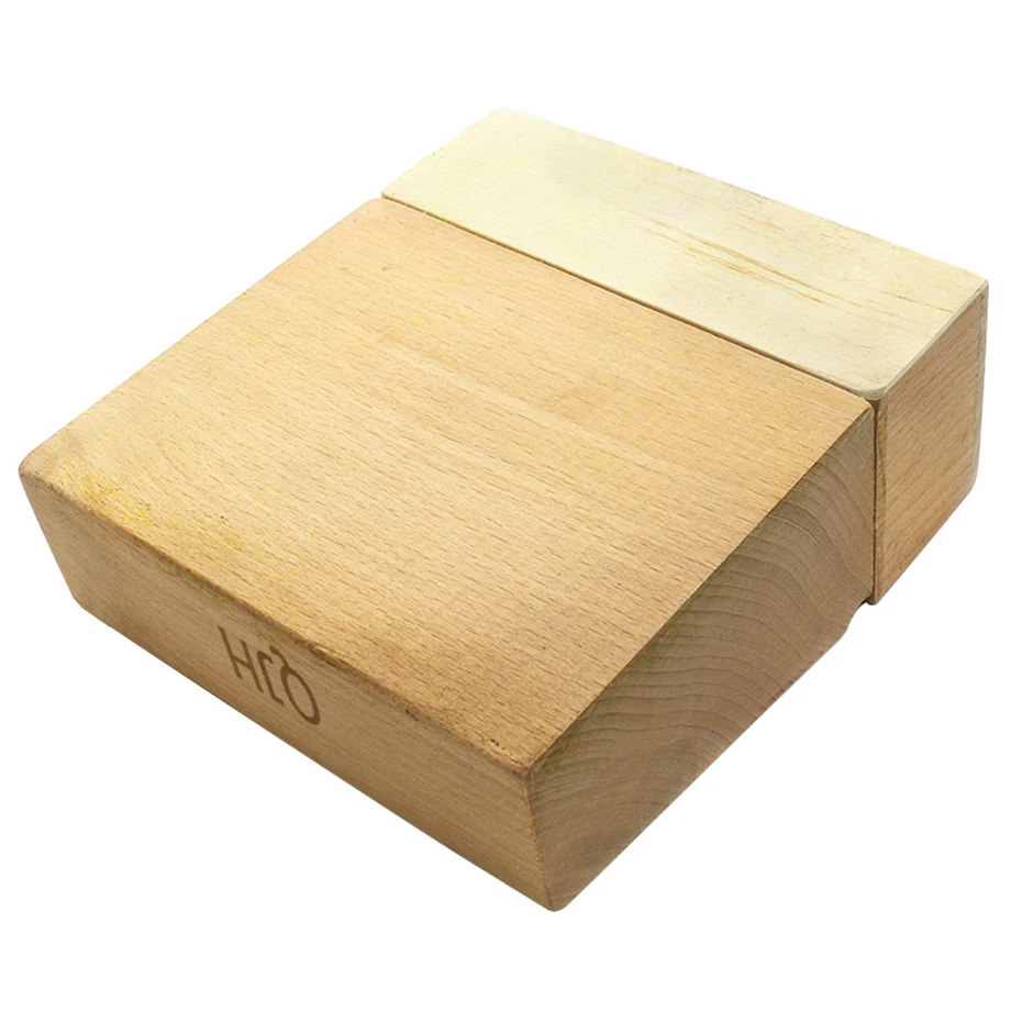 QJH Handwerkzeughalter-Box mit 46/98 Löchern, Organizer, Holzständer für Lederhandwerk, Stanzwerkzeuge, Schnitzwerkzeuge, Bohrer-Aufbewahrung – Detail 10