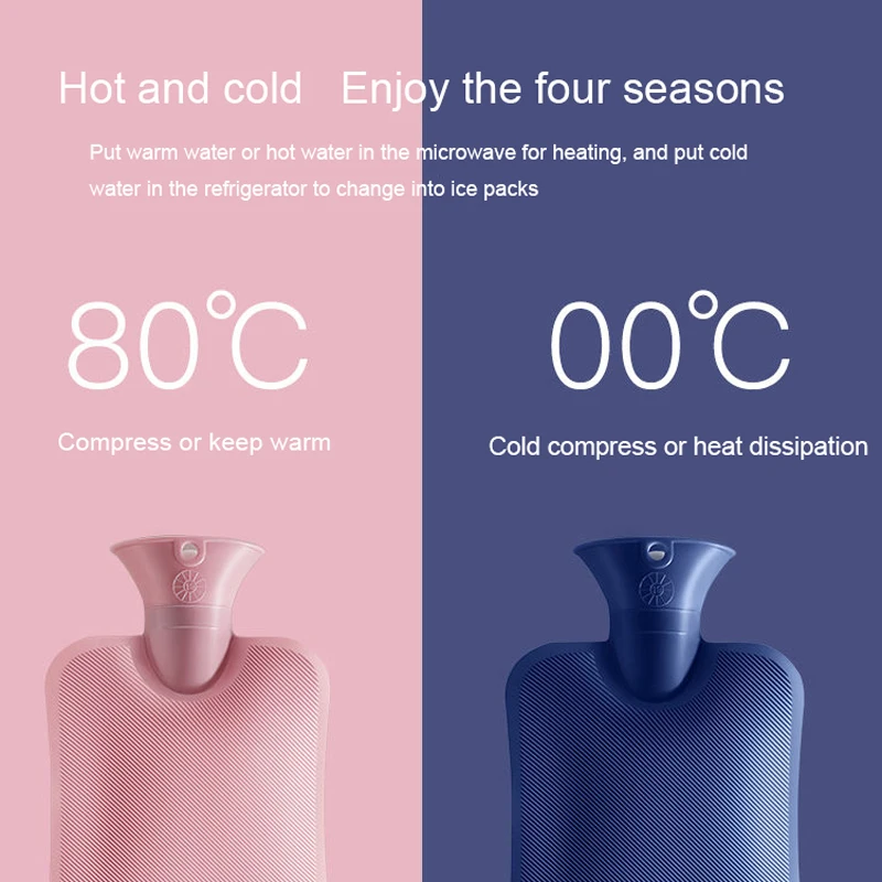 Hot Water Bag Winter Warm Water Injection Cute Fashion Flannelette Warm Bag For Men And Women Home Outdoor Warm Water Bag