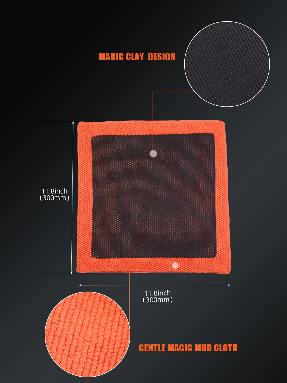 SPTA V2 Clay Bar Towel Auto Detailing Clay Bar Cloth Microfiber Car Wash Towel