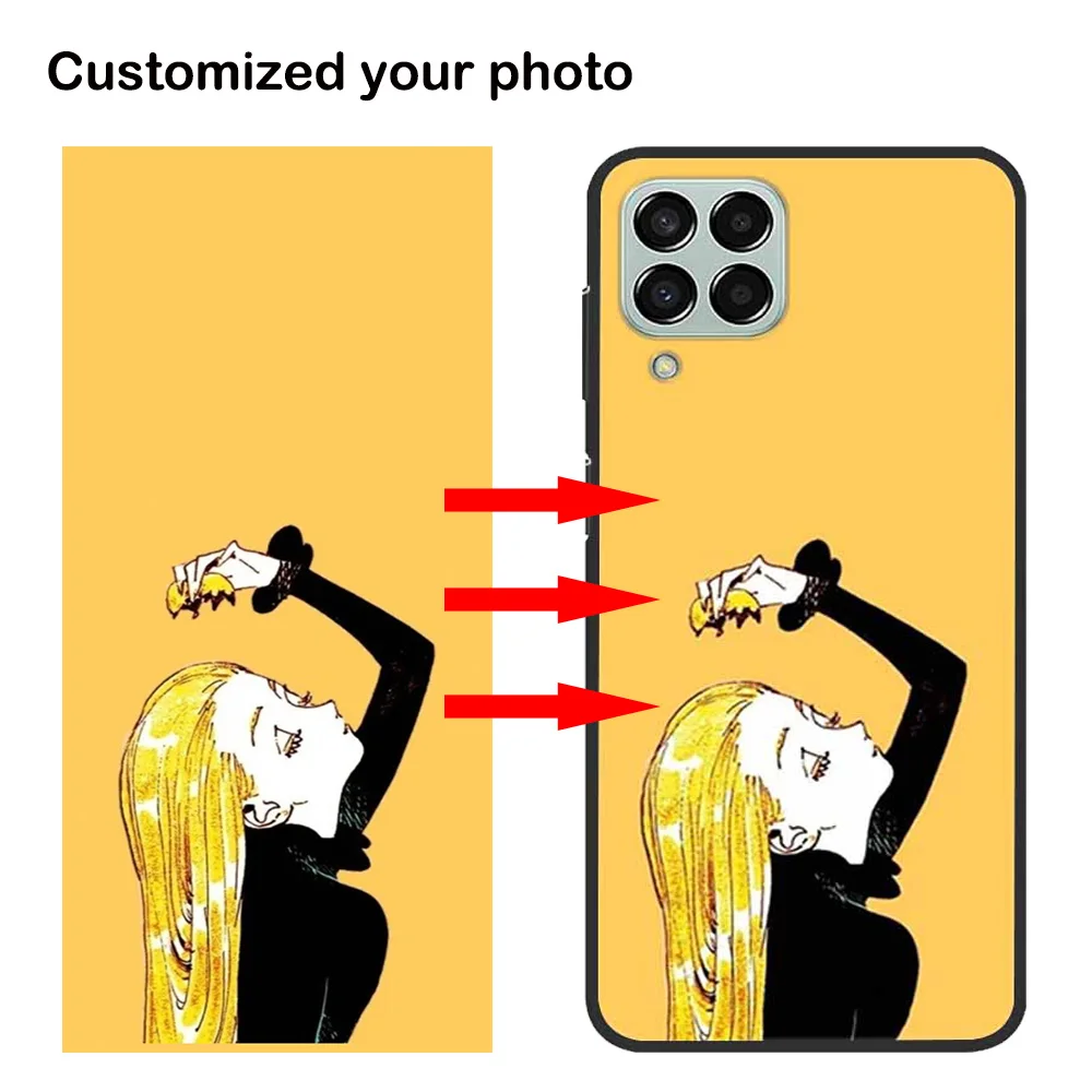 

Индивидуальные чехлы для телефонов Samsung Galaxy M33 M53 5G M22 F22 M32 4G, чехол «сделай сам», персонализированный силиконовый чехол с фотокартинкой