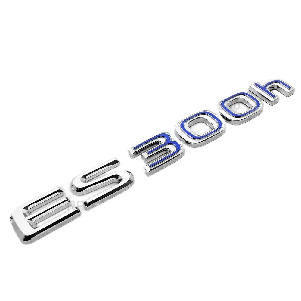 For Lexus Trunk OEM Chrome ES 300h Letter Logo Badge Car Emblem Hybrid F-Sport