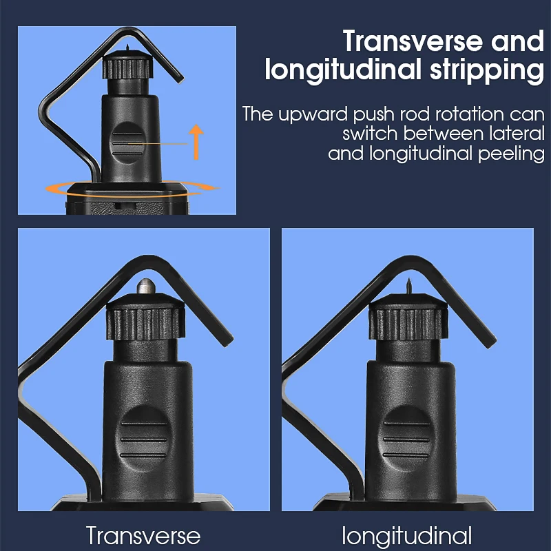 AUA-4529 4.5-29mm/19-40mm Round Cable Stripper Tool Cable Jacket Slitter Longitudinal Transverse Dual Use