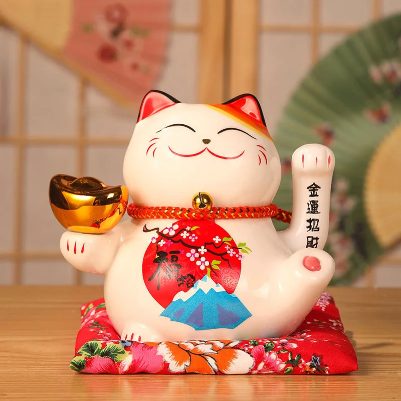 Fortune Cat Large Ornaments Store Opening Electric Hand Shaking Large Japanese Ceramic Creative Gift Cashier Decoration