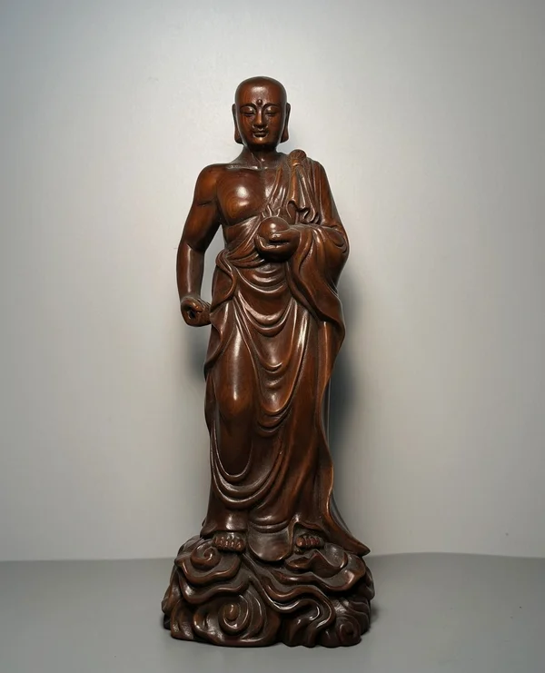 Old Collection of Boxwood Carving of Jizo Bodhisattva