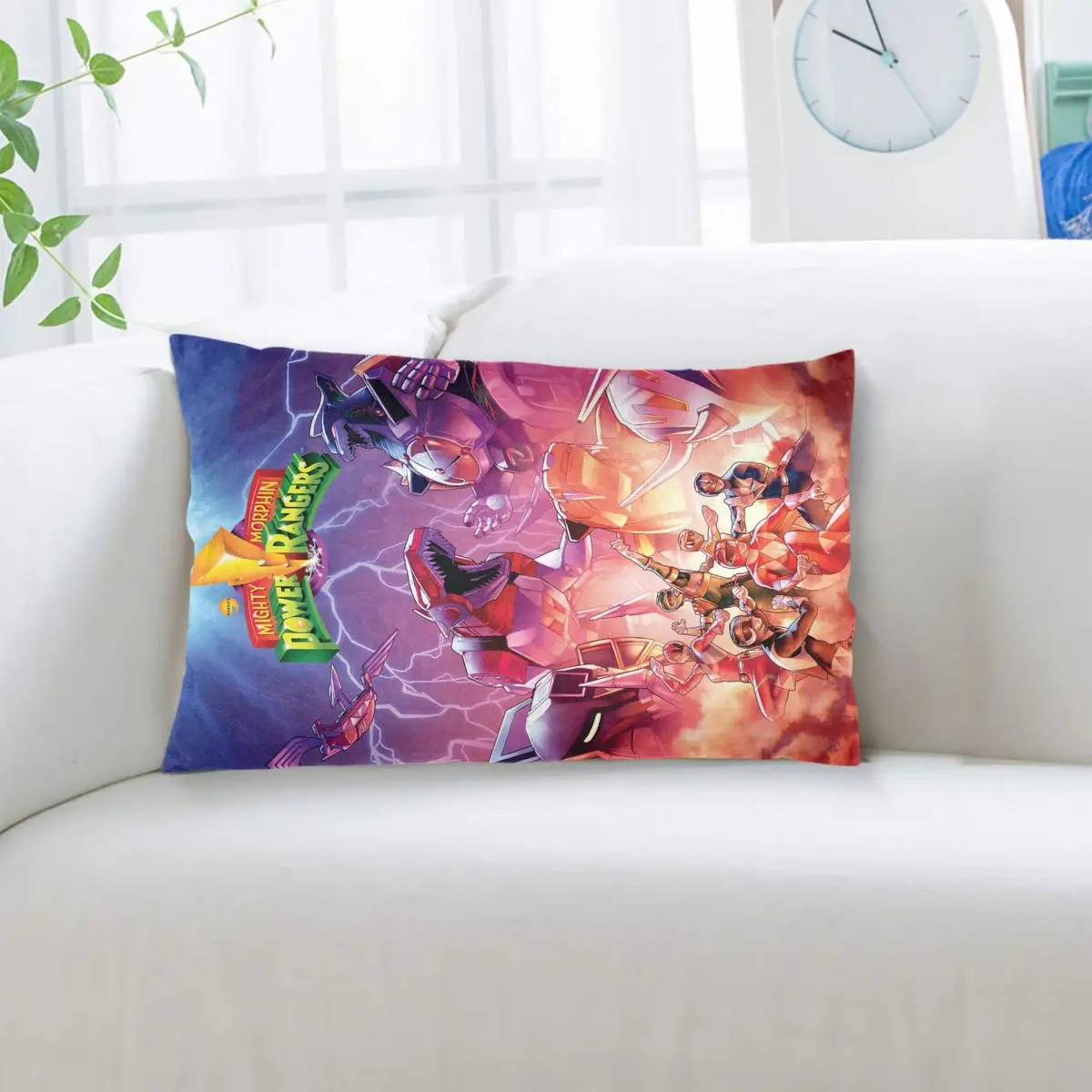 Mighty Morphin Power Ranger Rectangle Pillowcase Cushion Cover Decorative Bedroom Bed Home Comfort Throw Pillow
