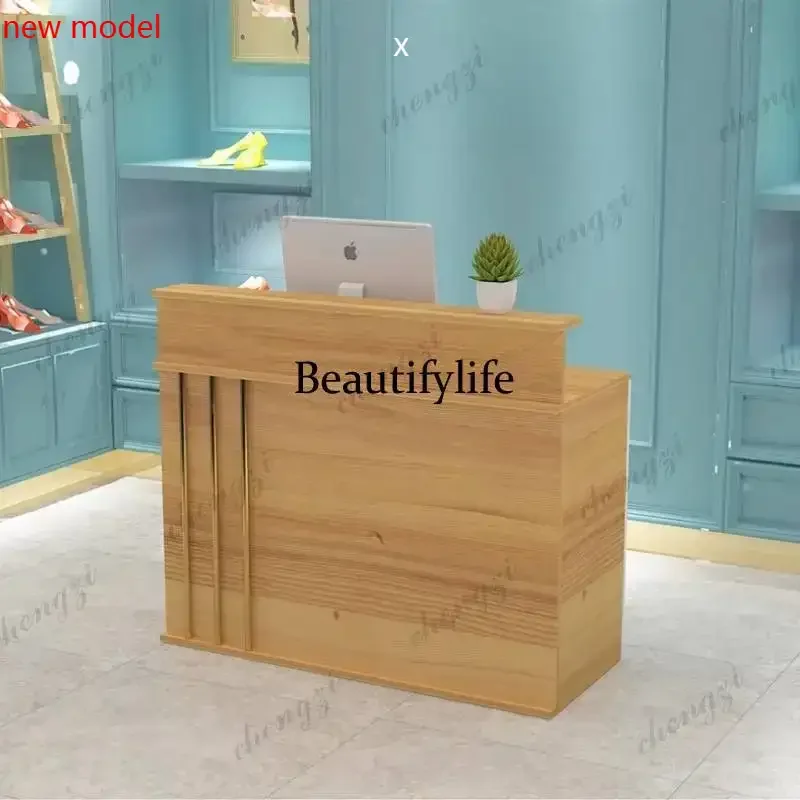 A178A68Design Vintage Reception Desks Vintage Drawers Luxury Classic Reception Desks Modern White Wood Mostrador Recepcion Furni