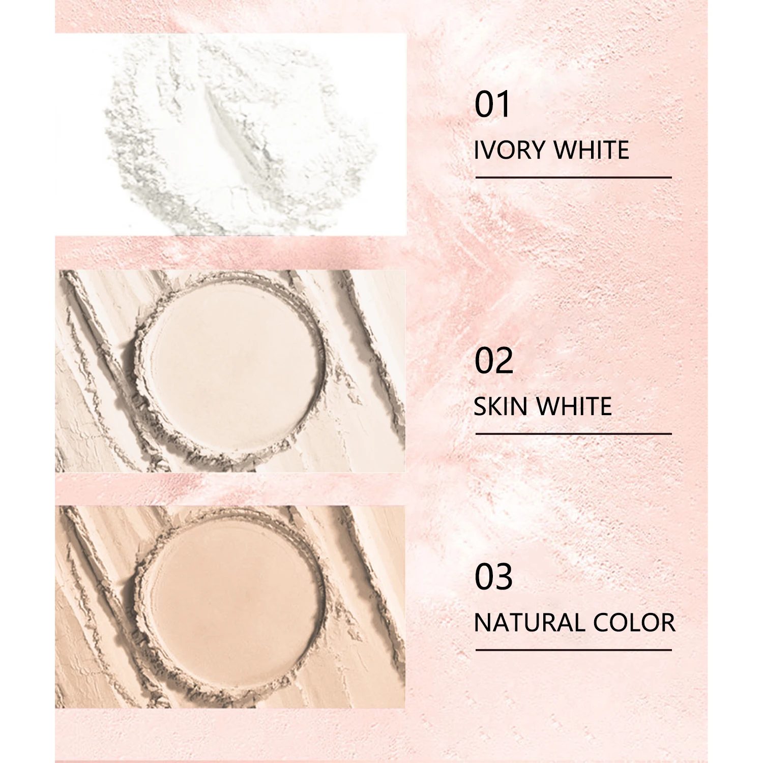 3 Color Makeup Loose Powder Transparent Natural Face Finishing Powder Professional Oil-control Waterproof Matte Setting Powder