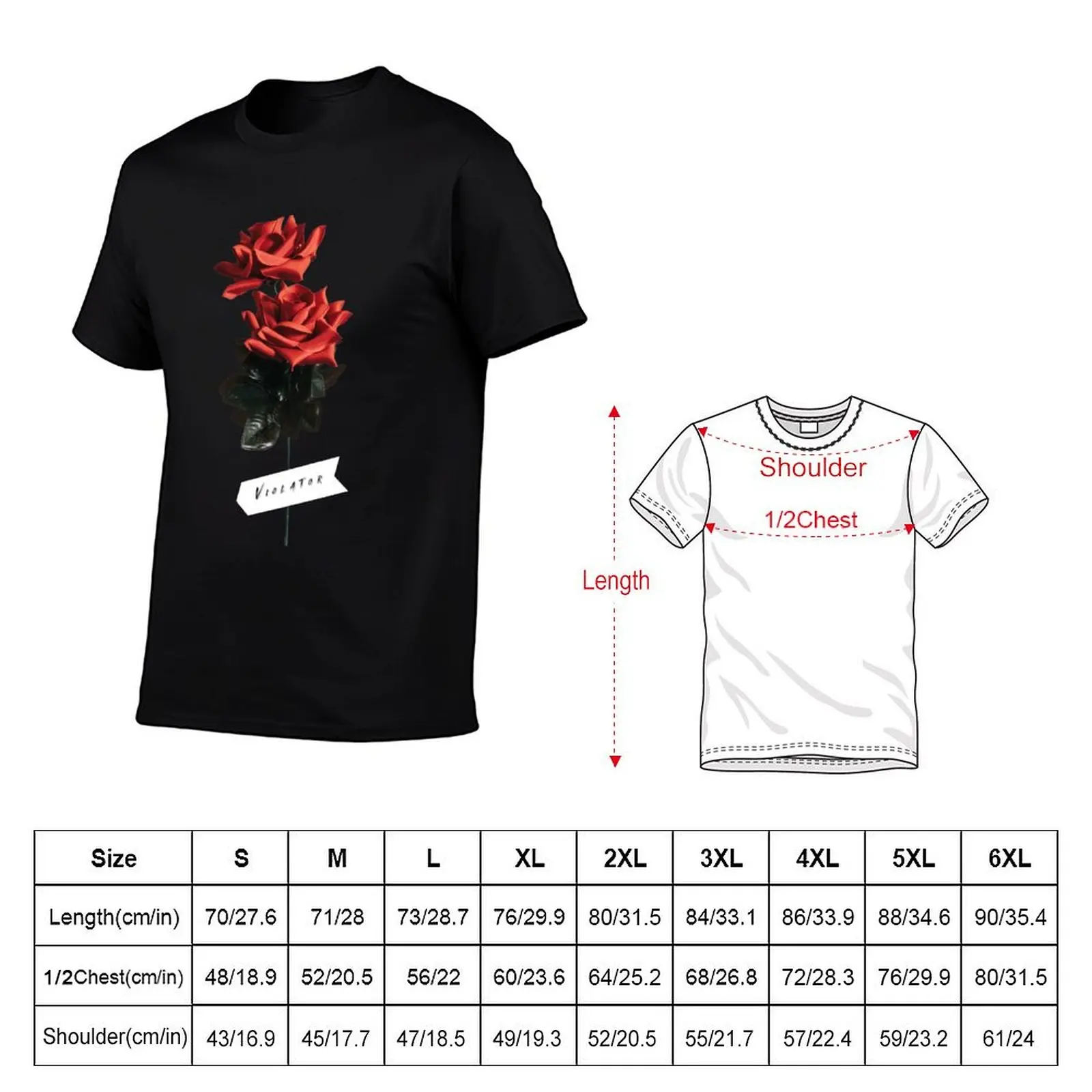 dm, violator aesthetic rose design T-Shirt Holiday All Match T-Shirt