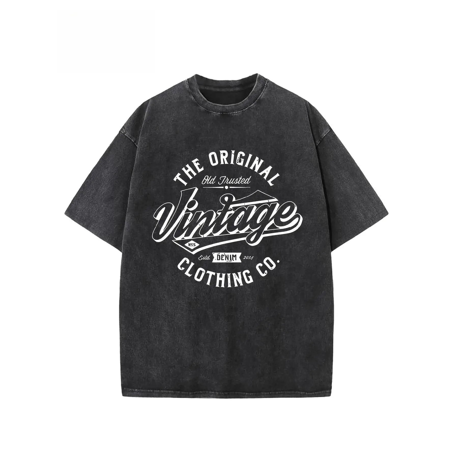 

Vintage T-Shirt Unisex Washed Retro "The Original" Graphic Tee Streetwear Clothing Co Oversized Cotton Top Gift
