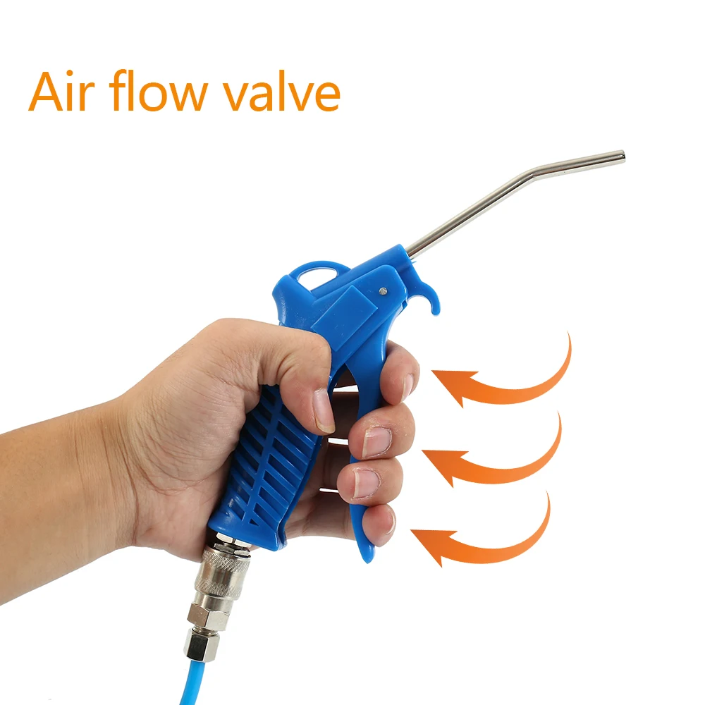 Air Blow Gun Dust Blower Cleaning Nozzle Pneumatic Cleaning Tool with Hose Suitable for Compressor Air Blow Gun