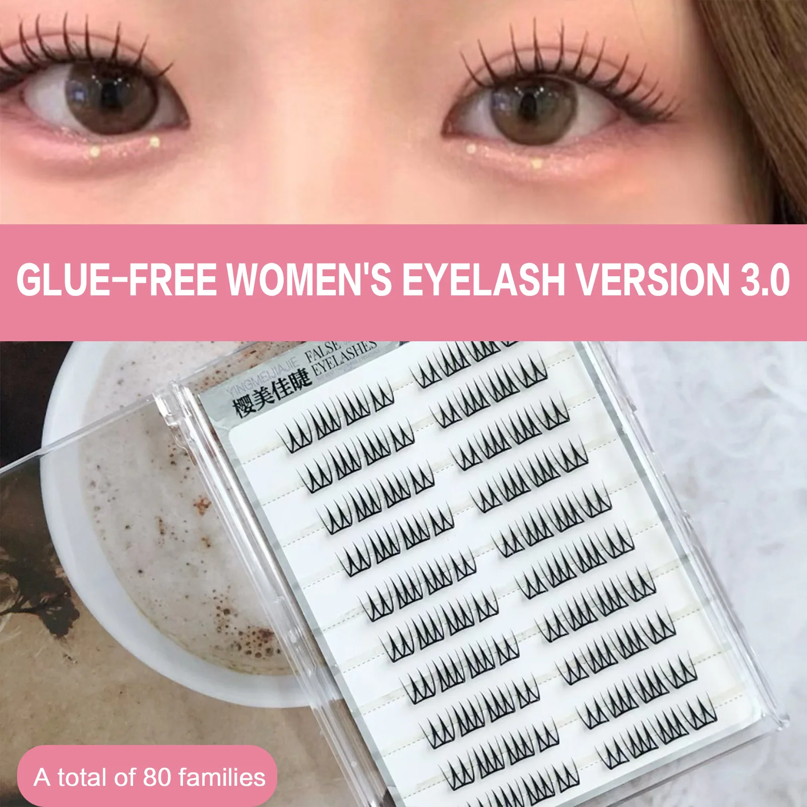 ขนตาปลอมสไตล์เคป๊อป 6/10/20 แถว ความยาว 7-13 มม. คละแบบ ธรรมชาติ สำหรับสาวๆ วงไอดอลเกาหลี เหมาะสำหรับใส่ทุกวัน แต่งตาสำหรับงานปาร์ตี้