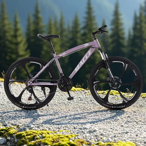 Outdoor mountain biking for adults, students, and students, 24/26-inch bike with shock absorption and speed control