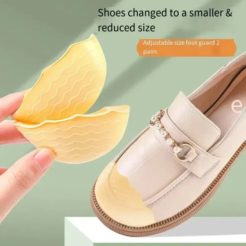 Toe Plug Soft Sponge Half Insoles Reusable Toe Filler Inserts for Shoes Adjustable Too Big Foot Brace Pads Unisex Shoe Inserts image 3