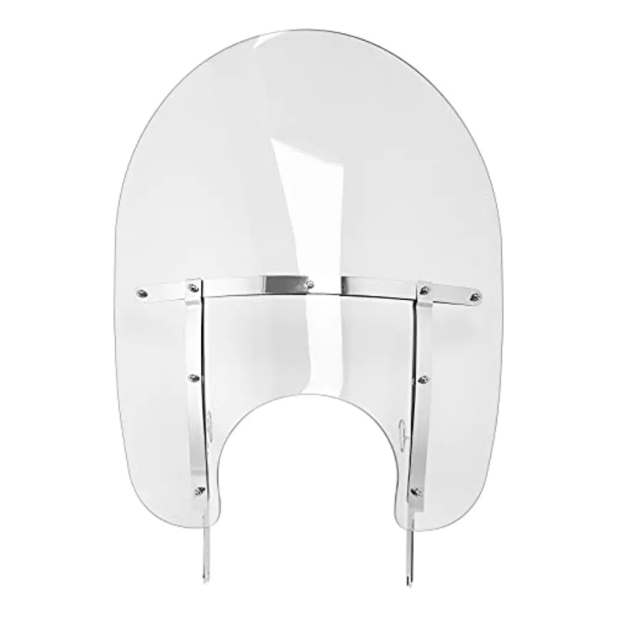 

Clear Motorcycle Windshield Windscreen for Harley Davidson Road King Classic 19982020 with Chrome Finish Designed for Enhanced